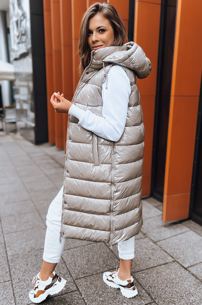 Damen Steppweste GANTINI Farbe Beige DSTREET TY3745