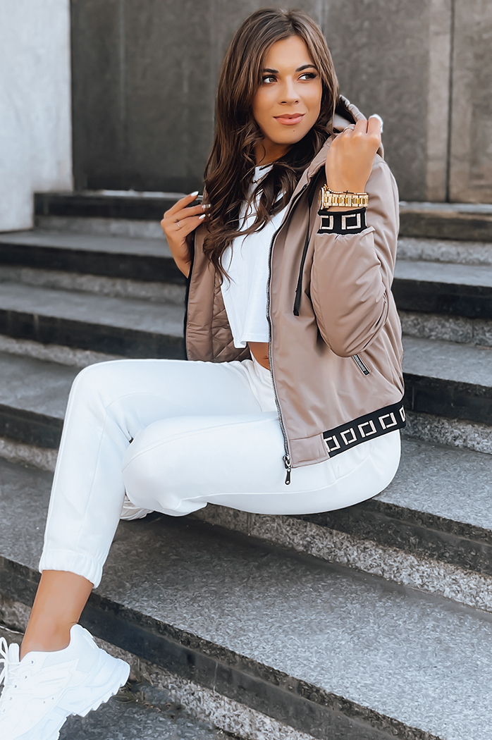 Damenbomber mit Kapuze SELENE camel Dstreet TY3752
