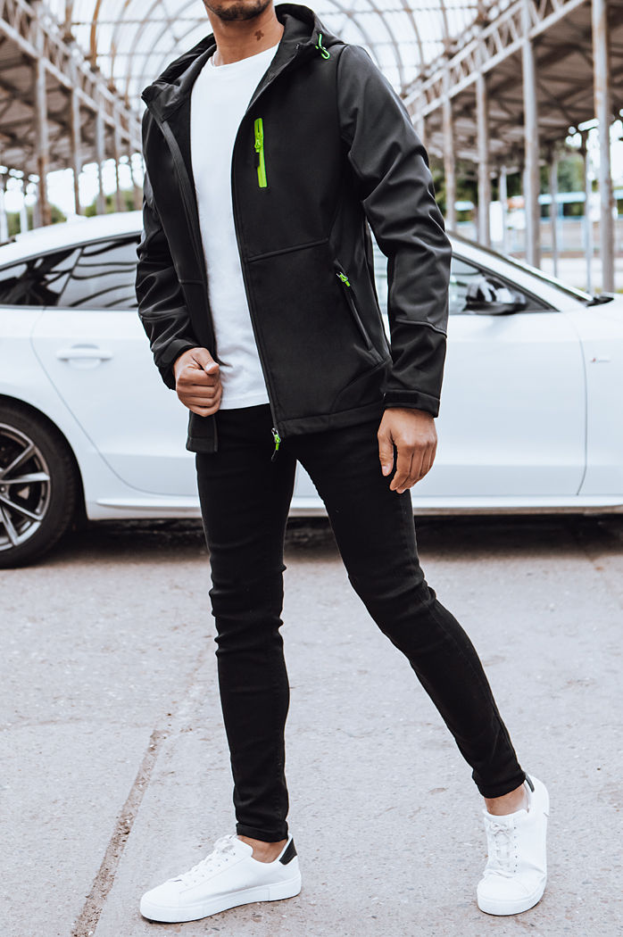 Herren Softshell Jacke Farbe Schwarz DSTREET TX4464