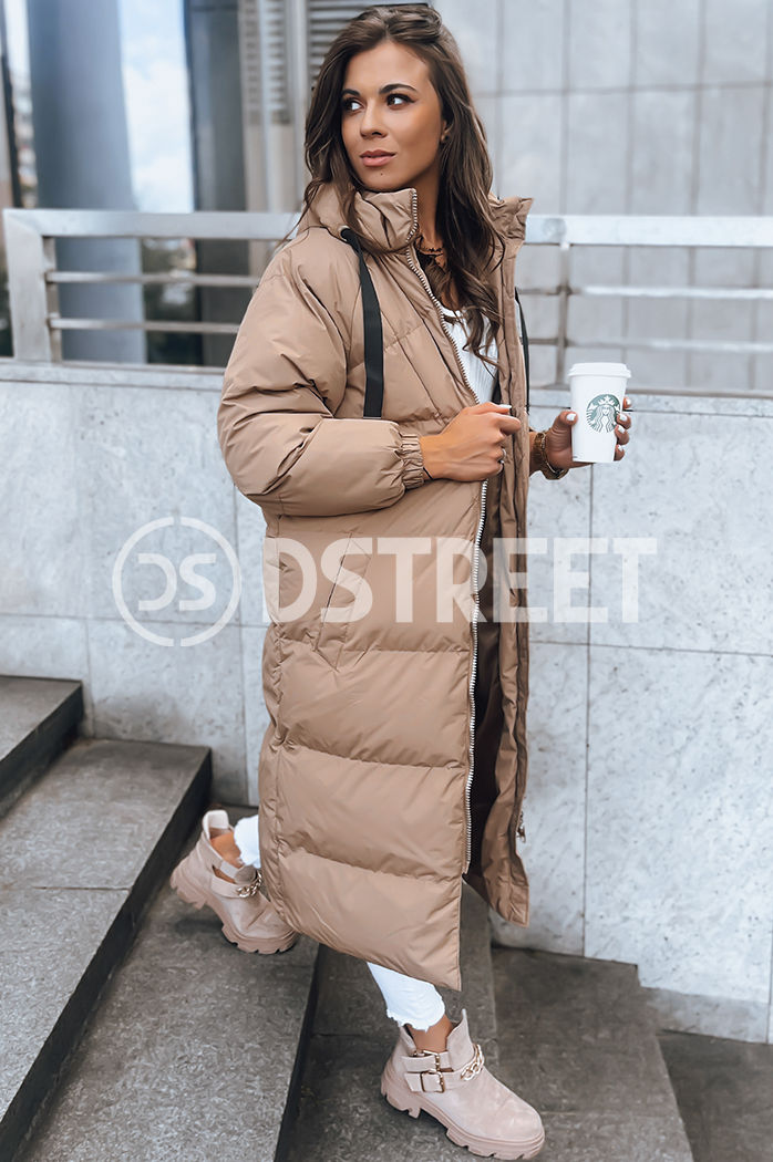 Damen Winterjacke COZYSEASON dunkelbeige Dstreet TY3759