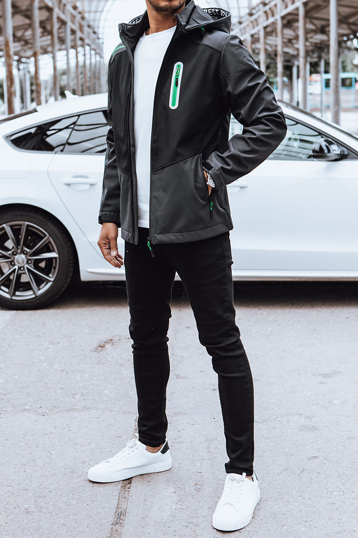 Herren Softshell Jacke Farbe Schwarz DSTREET TX4479