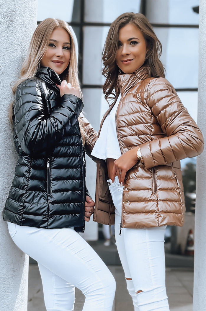 Damen Steppjacke mit Stehkragen BUSY BEE schwarz Dstreet TY3790
