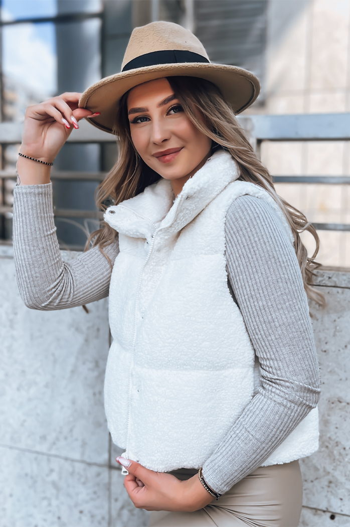 Damen Steppweste BEEWARM  Farbe Creme DSTREET TY3801