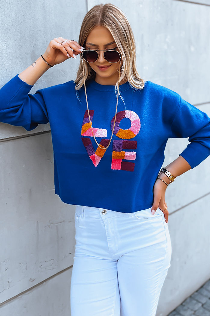 Damen Oversize Pullover HARPER Farbe Blau DSTREET MY1985