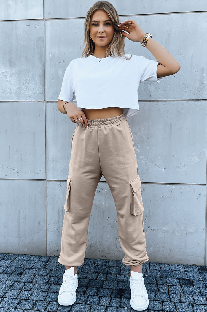 Damen Sweathose BAGGY beige Dstreet UY1607