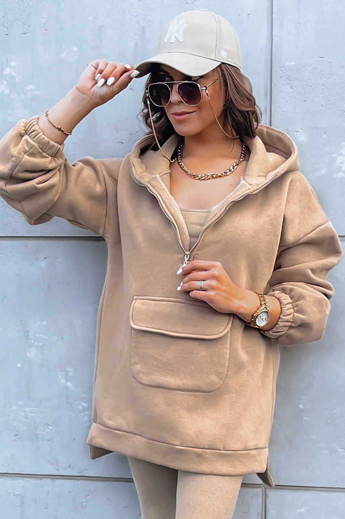 Damen Trainingsanzug-Set MAYALAN  Farbe Camel DSTREET AY0942