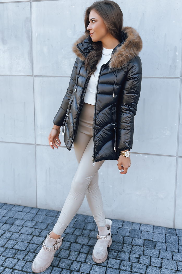 Damen Winterjacke INDIGO STAR Farbe Schwarz DSTREET TY3826