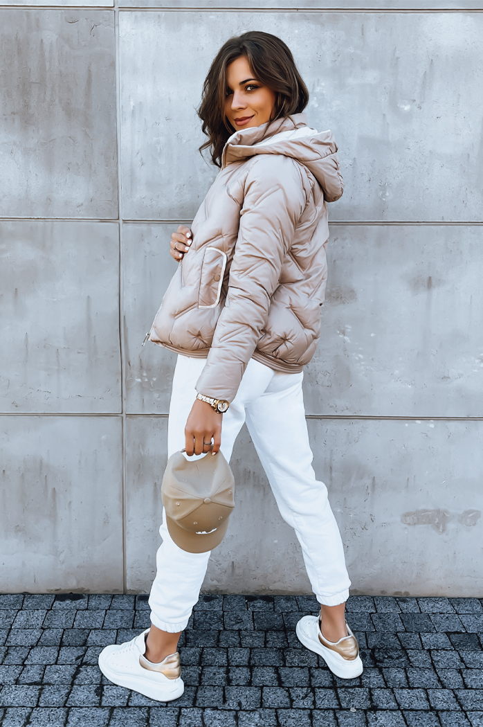 Damen Steppjacke LIDIL Farbe Beige DSTREET TY3830