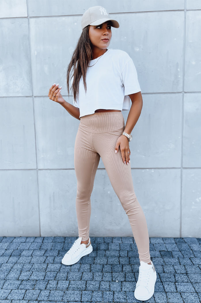 Damen Leggins LOOK ME Farbe Camel DSTREET UY1620