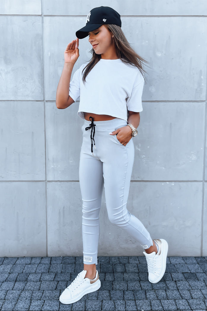 Damen Jogginghose VELVET SKY Farbe Hellgrau DSTREET UY1628