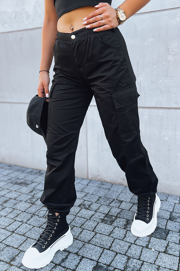 Damen-Fallschirmhose ADVENTURE schwarz UY1640