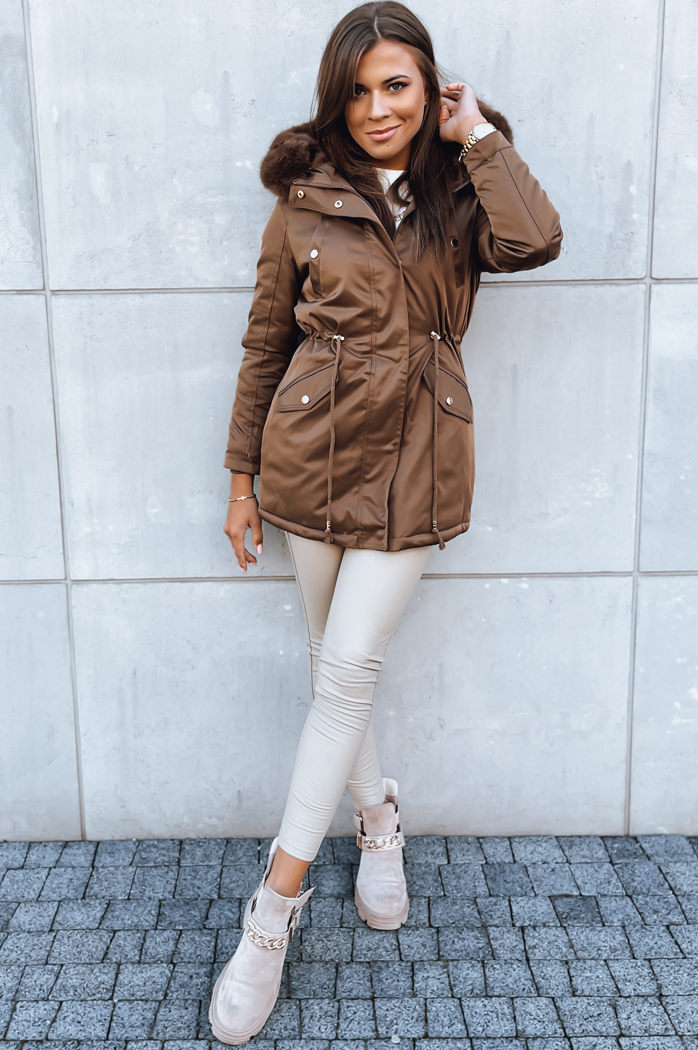 Damen Winterjacke GODDESS Farbe Kastanienbraun DSTREET TY3869