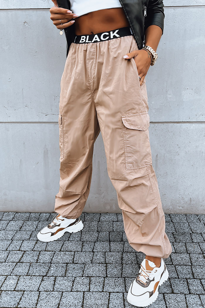 Damen Fallschirmhosen DAVOS Farbe Beige DSTREET UY1672
