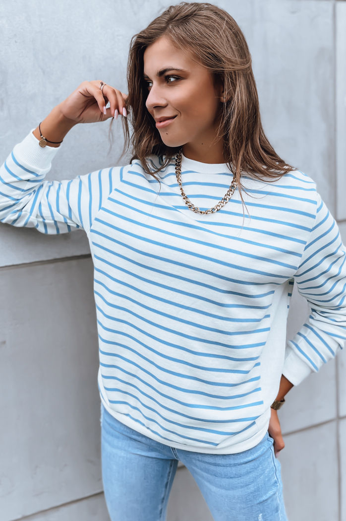 Damen Sweatshirt ohne Kapuze NAGINI Farbe Weiß DSTREET BY1224