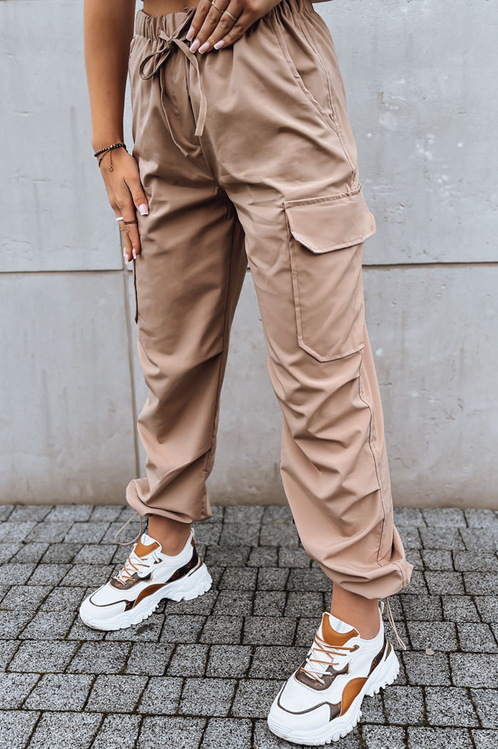 Damen Fallschirmhosen ALBUS  Farbe Beige DSTREET UY1678