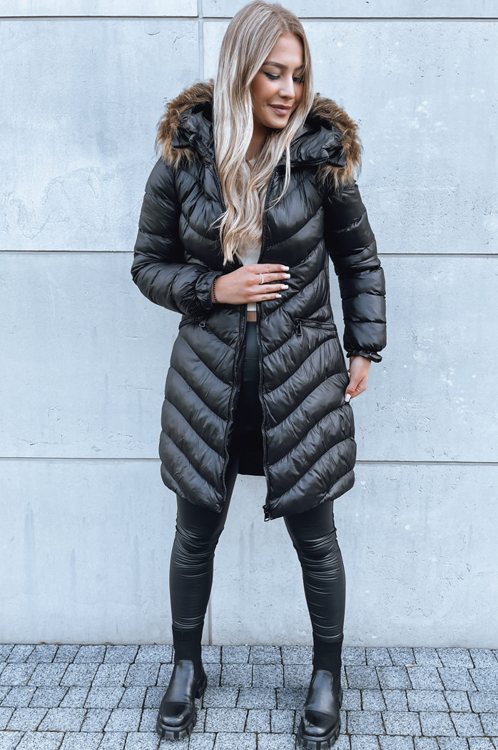 Damen Winterjacke GLAMOUR FUSION Farbe Schwarz DSTREET TY3890