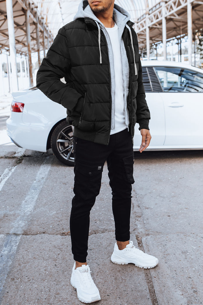 Herren Steppjacke Farbe Schwarz DSTREET TX4546