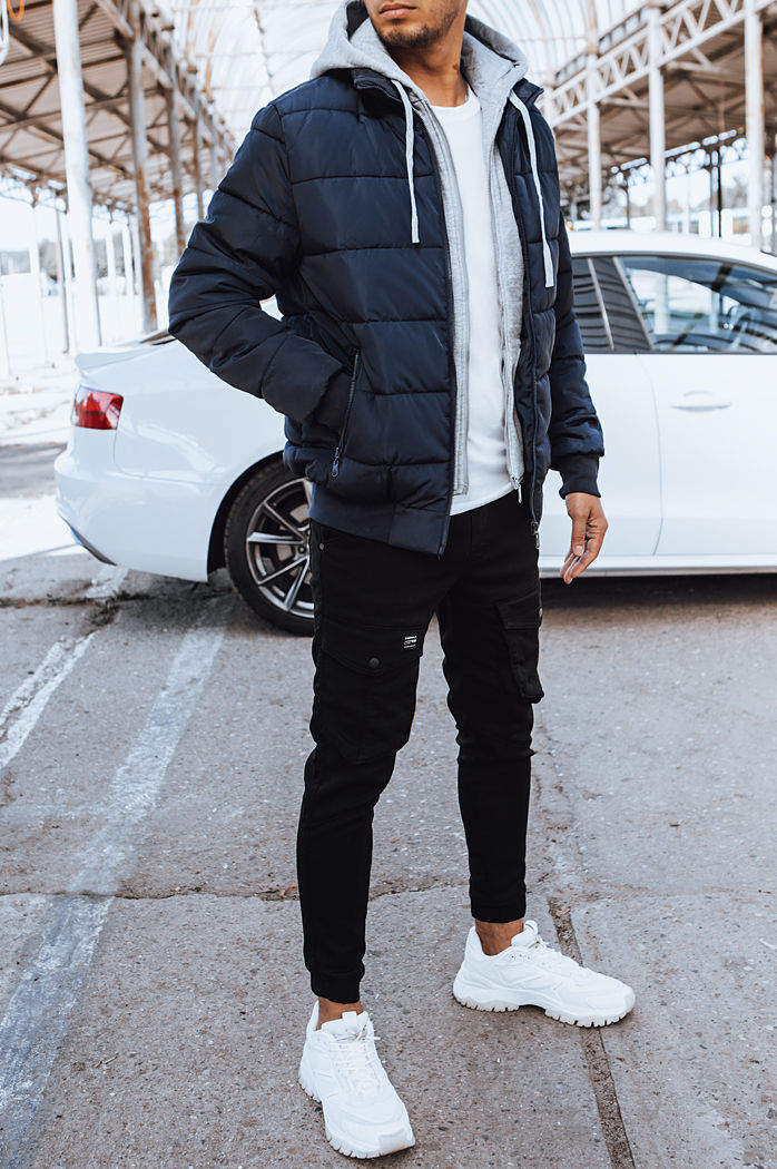 Herren Steppjacke Farbe Dunkelblau DSTREET TX4547