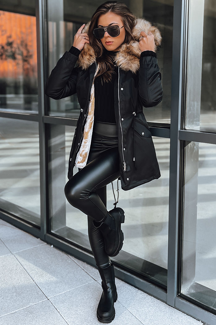 Damen Parka GARNET Farbe Schwarz DSTREET TY3947