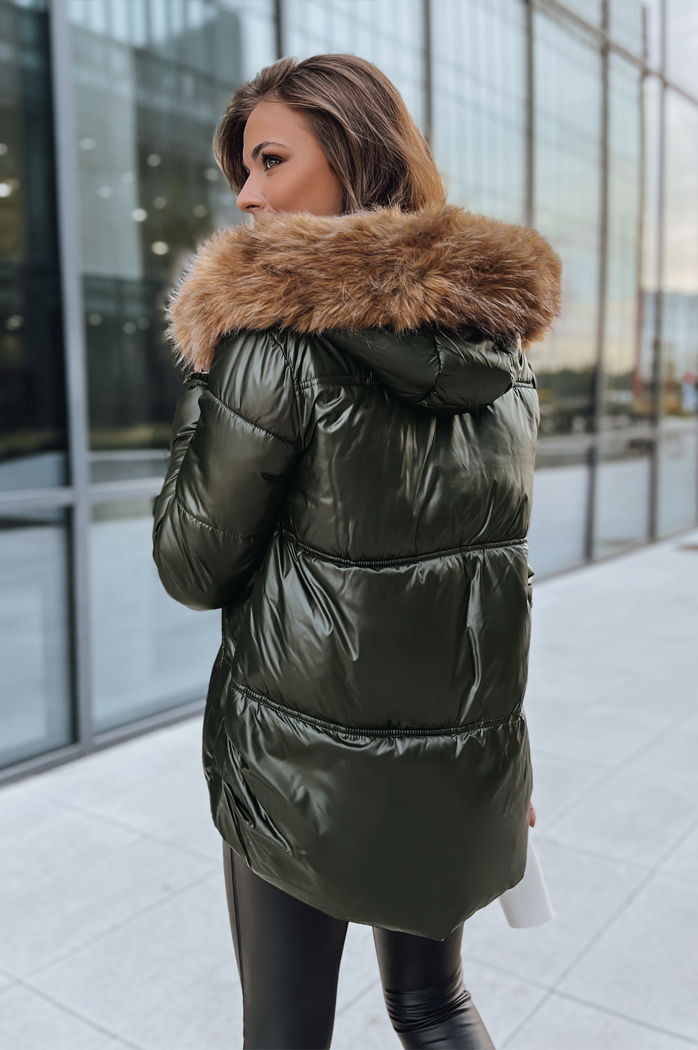 Damen Winterjacke SPARKLE Farbe Grün DSTREET TY3951