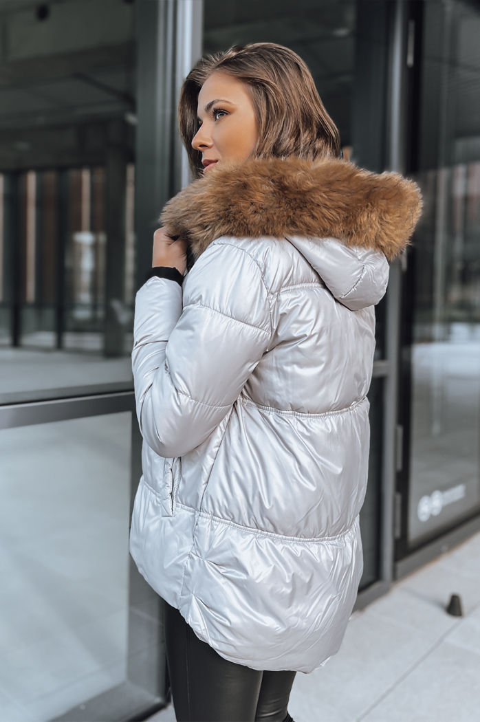 Damen Steppwinterjacke SPARKLE grau Dstreet TY3952