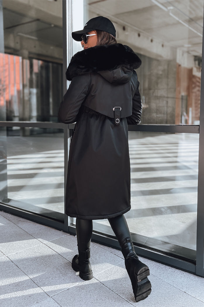 Damen Winter Parka Jacke LUSTER schwarz Dstreet TY3954
