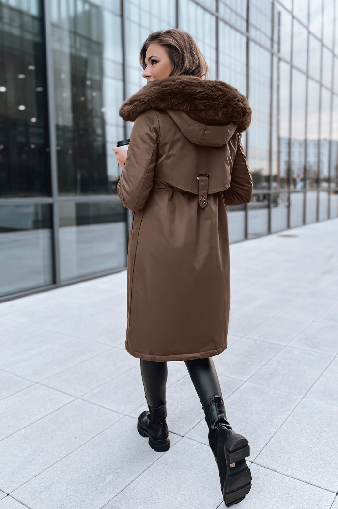 Damen Winter Parka Jacke LUSTER coffee Dstreet TY3956
