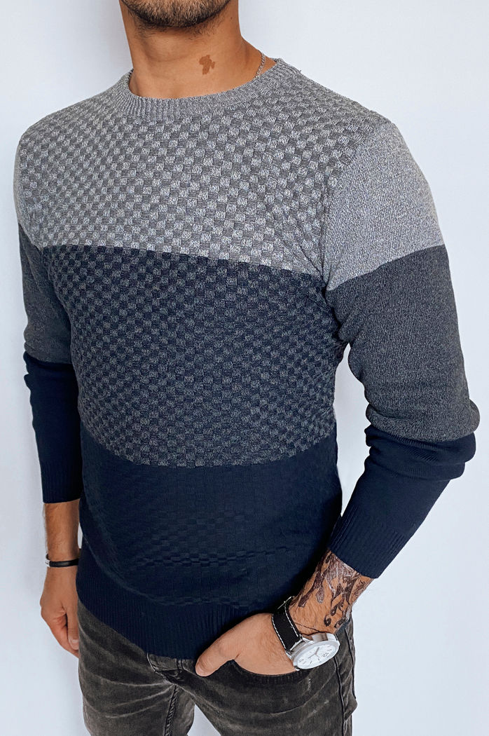 Herren Klassische Pullover Farbe Grau DSTREET WX2131