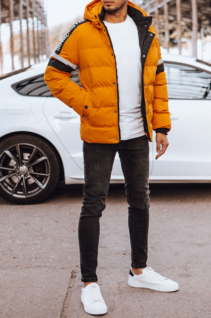Herren Steppwinterjacke gelb Dstreet TX4567
