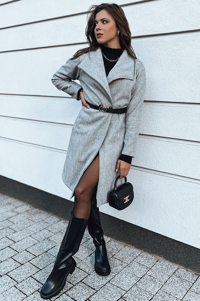 Damen Übergangsmantel CELESTIA Farbe Hellgrau DSTREET NY0649