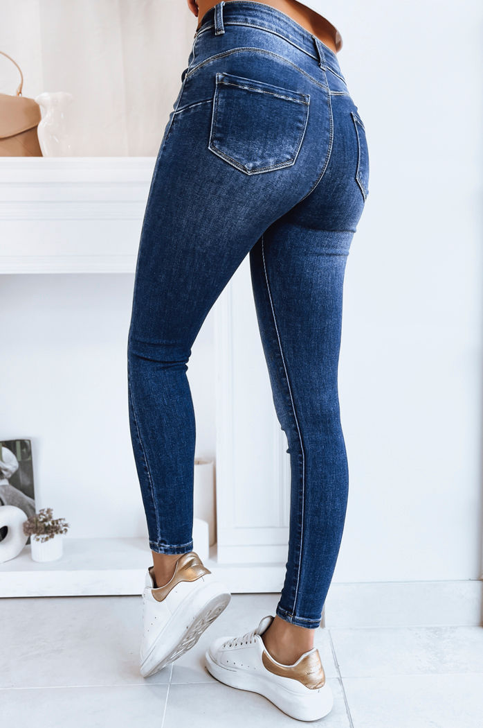 Damen Jeans mit hoher Taille ACORN  Farbe Dunkelblau DSTREET UY1733