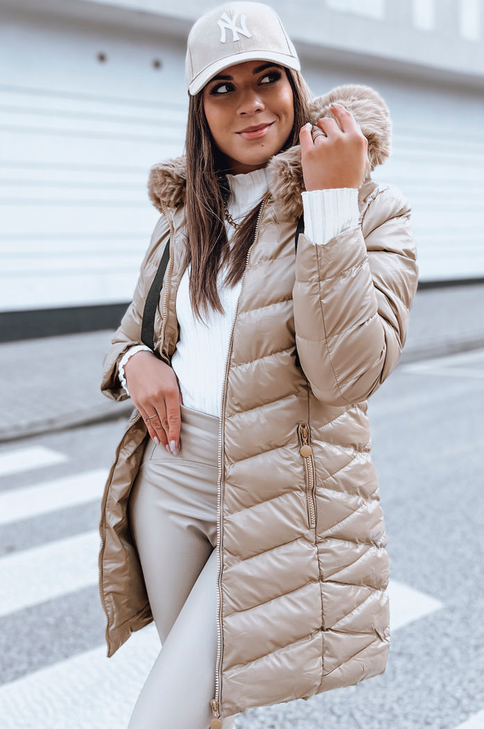 Damen Steppjacke CRYSTAL Farbe Beige DSTREET TY3979