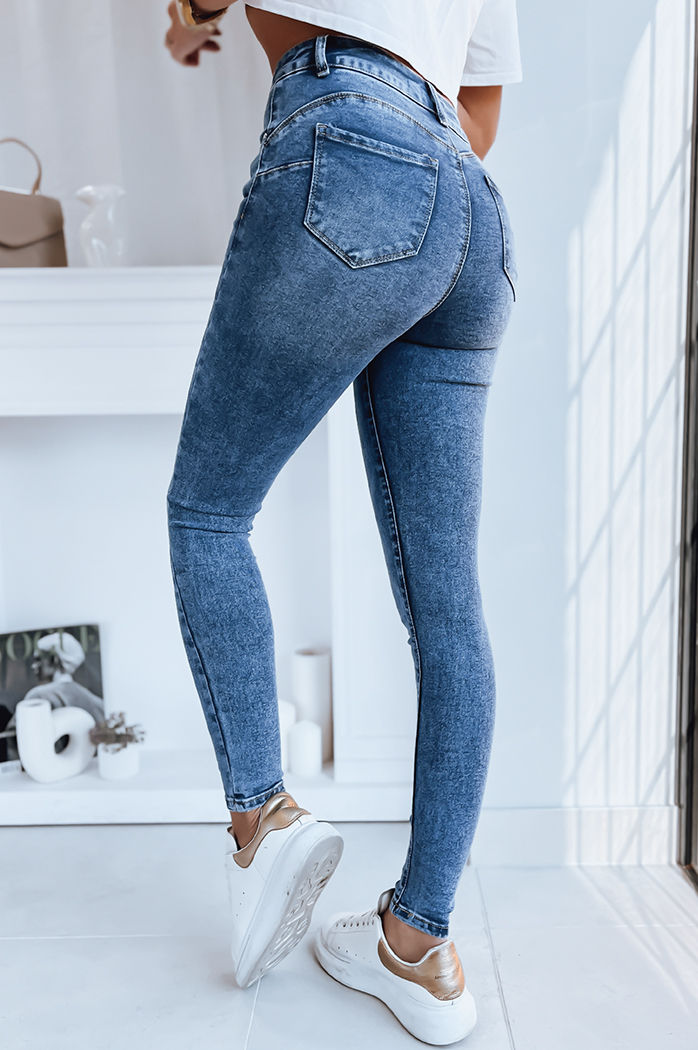 Damen Jeans mit hoher Taille DIVERIO Farbe Blau DSTREET UY1748