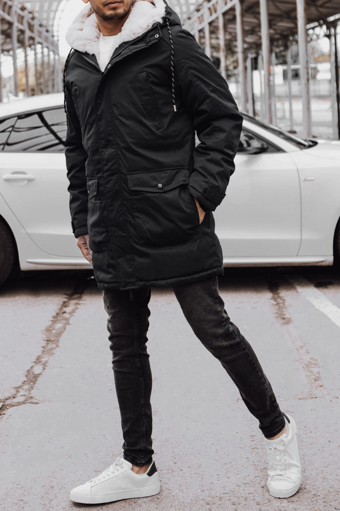 Herren Winterjacke Farbe Schwarz DSTREET TX4588