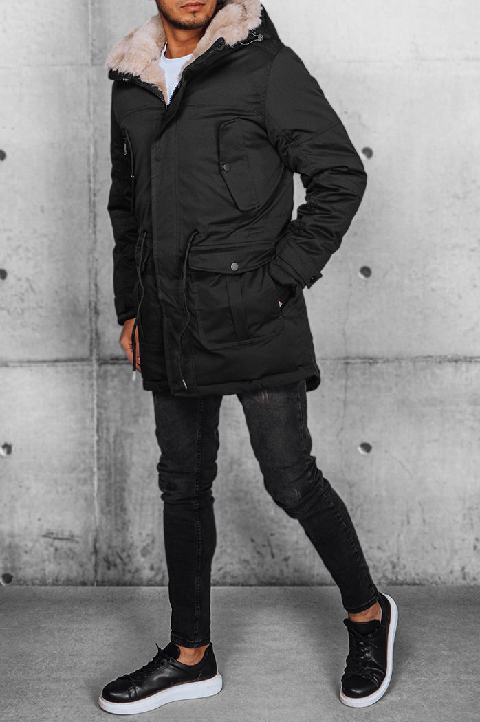 Herren Winterjacke Farbe Schwarz DSTREET TX4605