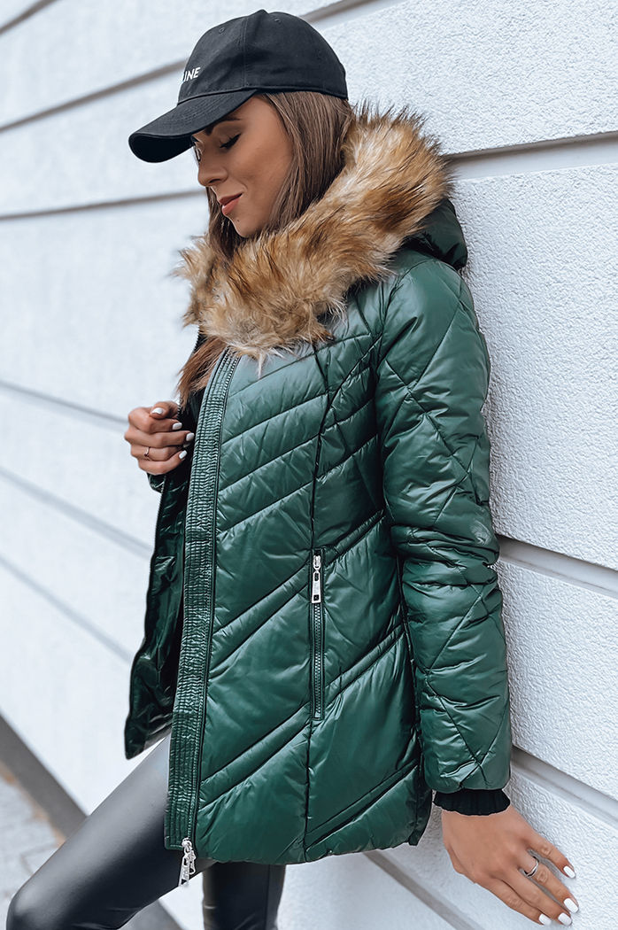 Damen Winterjacke SOLARIS Farbe Grün DSTREET TY4008