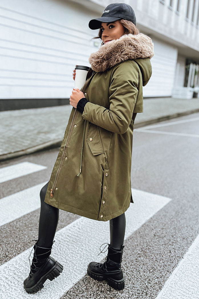 Damen Winterjacke NADER Farbe Grün DSTREET TY4031