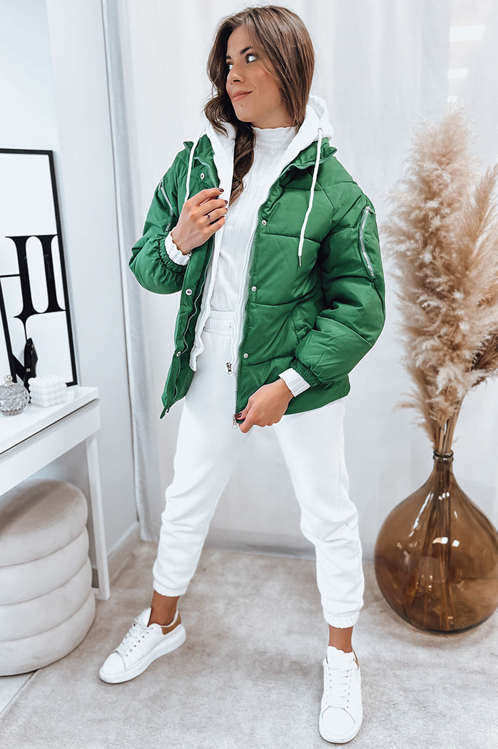 Damen Winterjacke SPACE Farbe Grün DSTREET UX4069