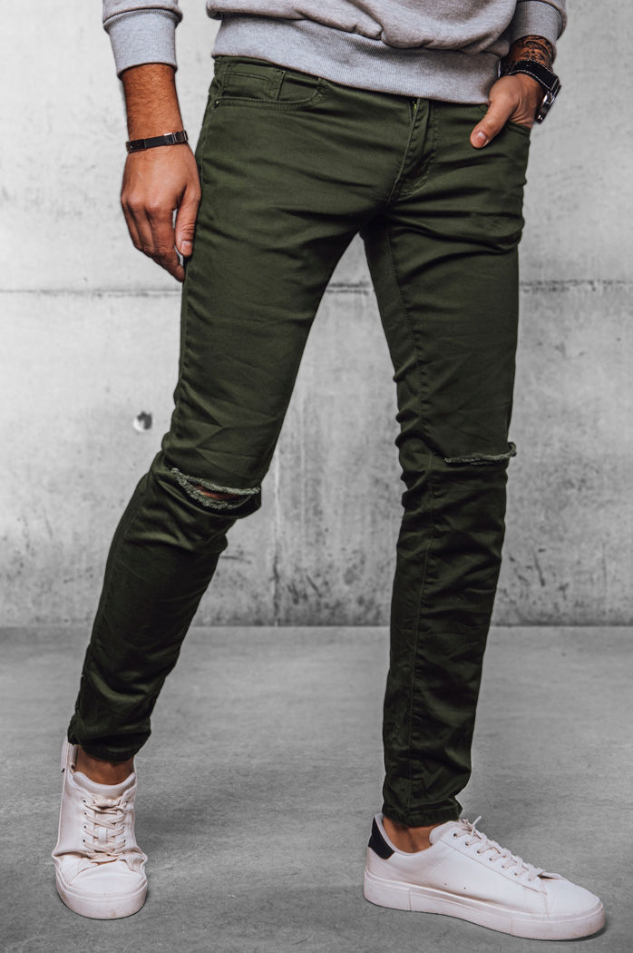 Herren Jeanshosen Farbe Grün DSTREET UX4086