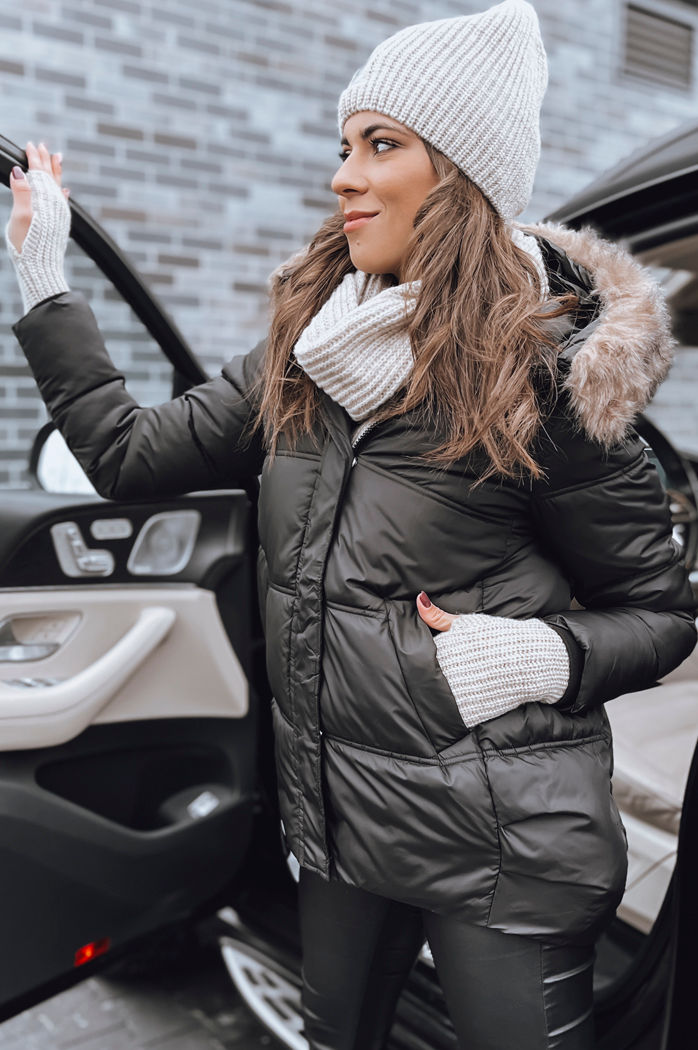 Damen Winterjacke STELLAR Farbe Schwarz DSTREET TY4094