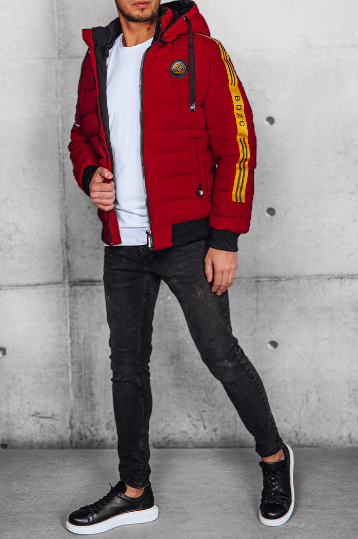 Herren Steppjacke Farbe Weinrot DSTREET TX4651
