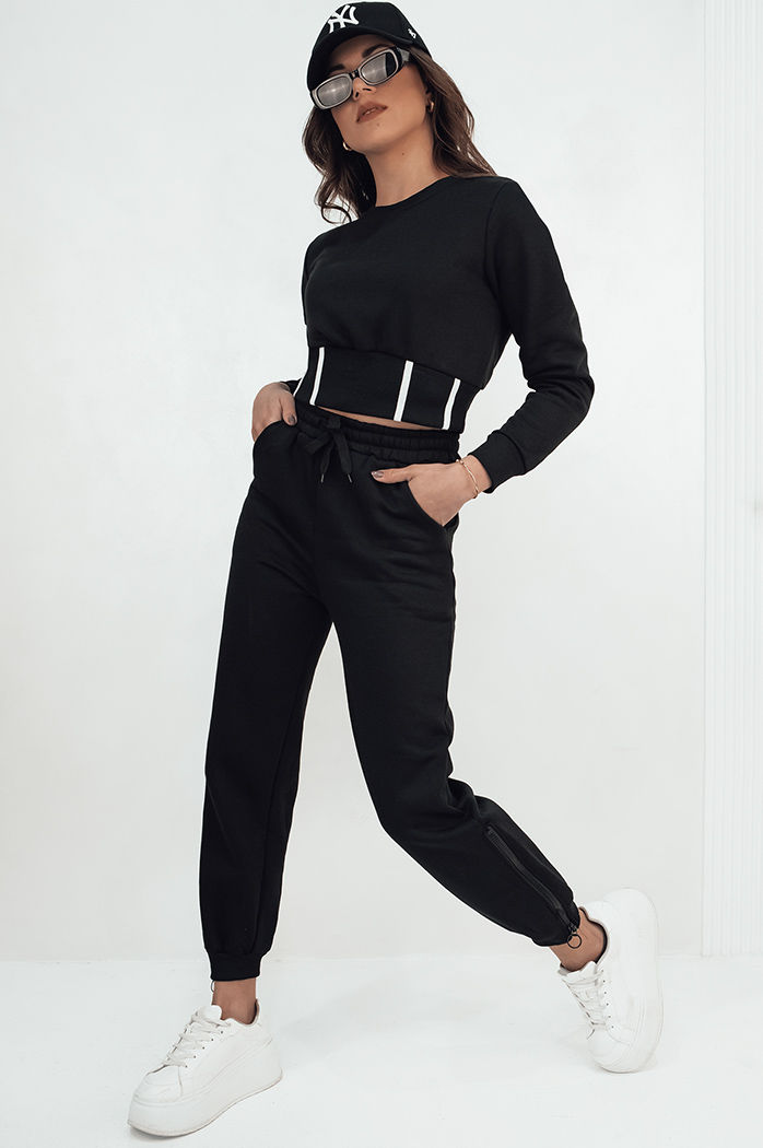 Damen Trainingsanzug-Set KEILI Farbe Schwarz DSTREET AY1008