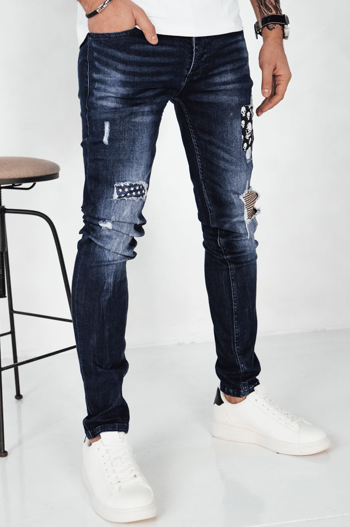 Herren Jeanshosen Farbe Dunkelblau DSTREET UX4148