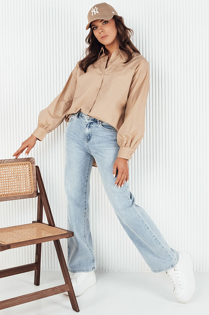 Damenhemd KLARA camel Dstreet DY0371