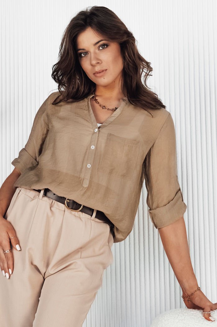 Damen Elegant Hemd LUNA Farbe Khaki DSTREET RY2324