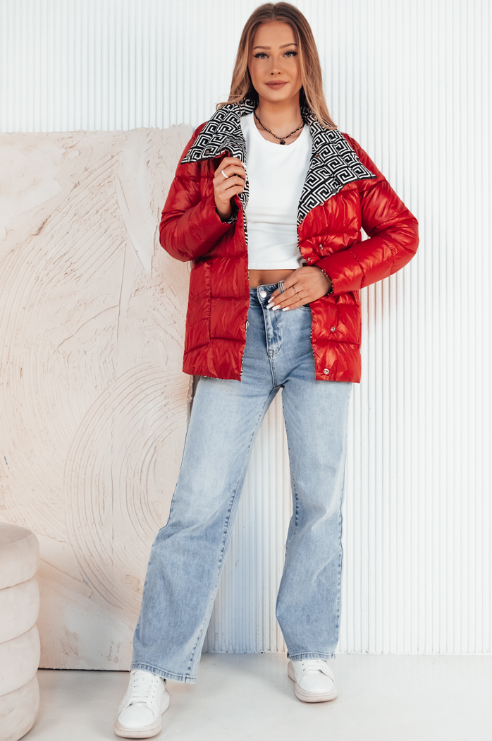 Damen Steppjacke DELSY Farbe Rot DSTREET TY4122