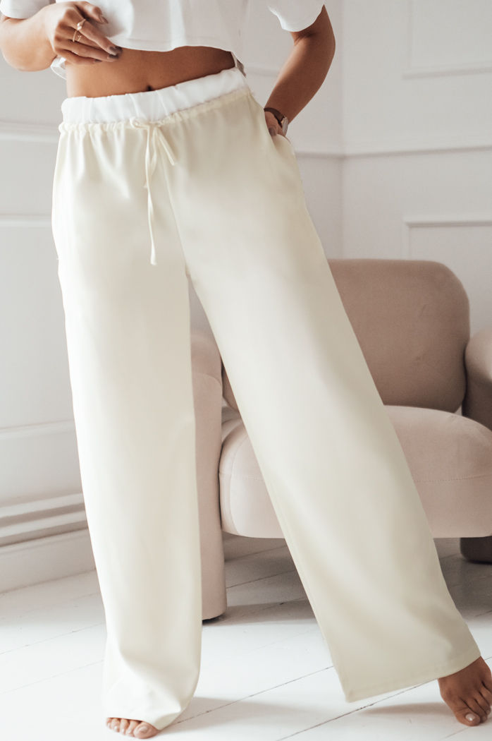 Damen Casual Hose THAMI Farbe Ecru DSTREET UY1848