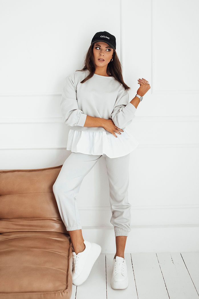 Damen Jogginghose MOSS Farbe Hellgrau DSTREET UY1853