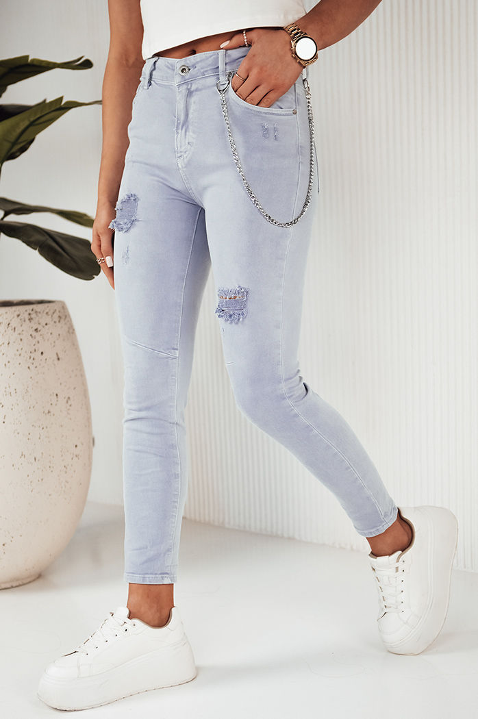 Damen Jeans mit hoher Taille ALEX Farbe Violett DSTREET UY1879