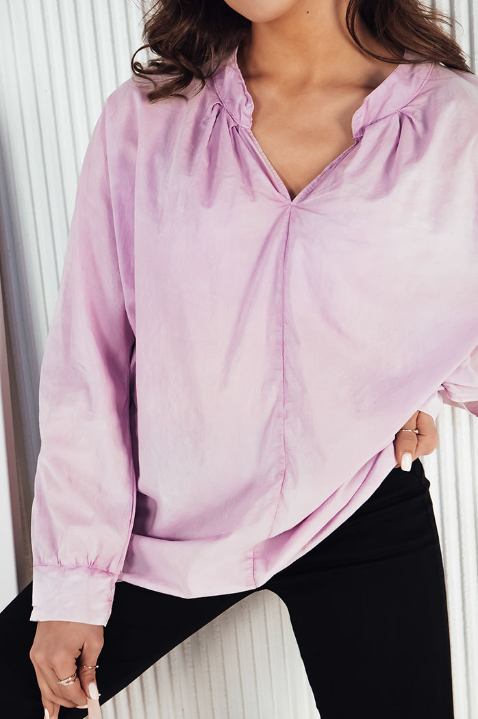Damen Baumwollhemd NEBREDA  Farbe Violett DSTREET DY0388